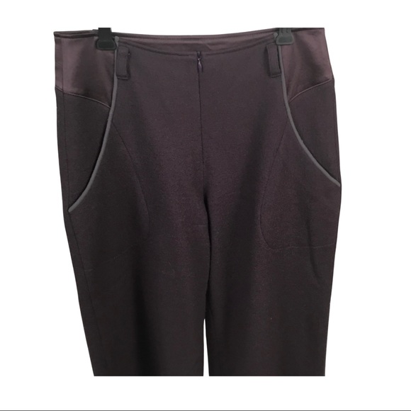 Yoshi Yoshi Plum Wool Look Pants Suit Size 2 - Picture 6 of 13